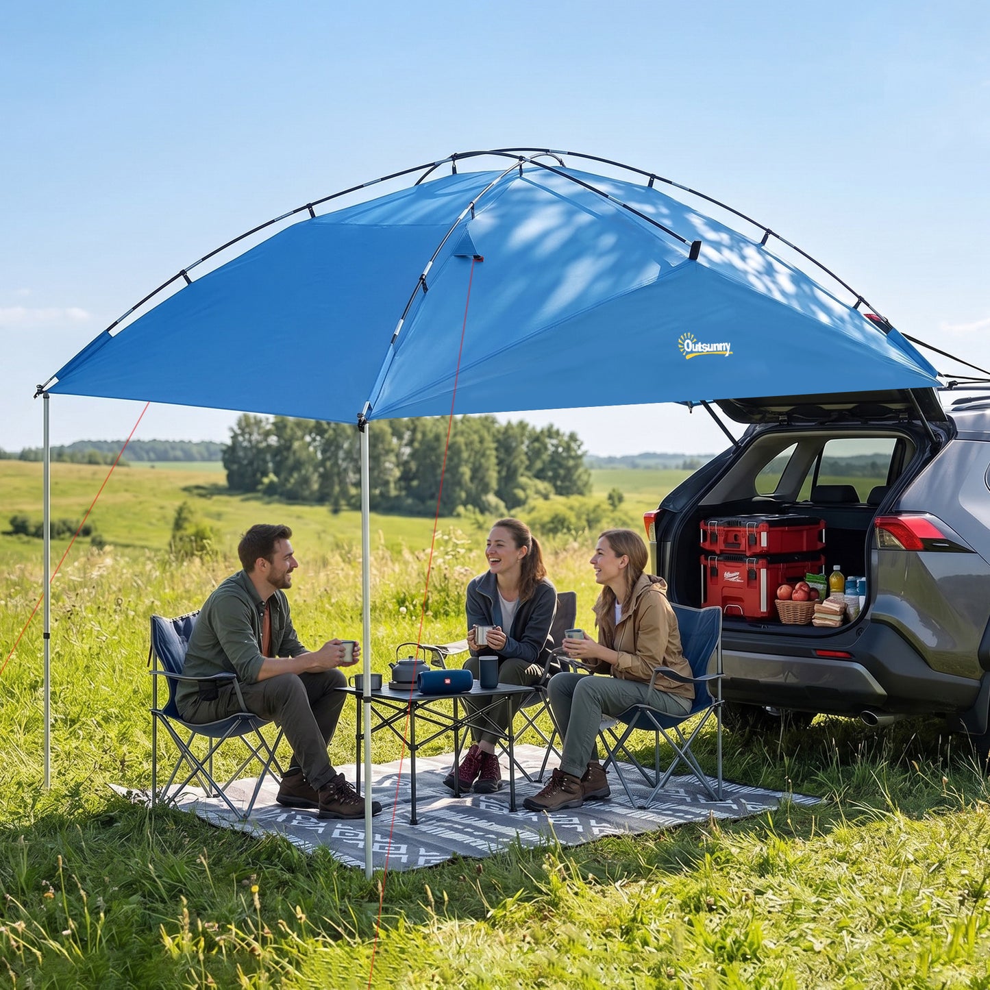 Auvent latéral pour VUS imperméable 3000mm avec sac