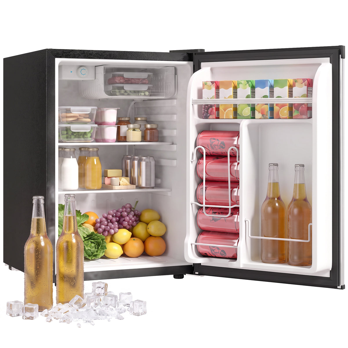 Mini-réfrigérateur compact avec compartiment congélateur 72 L