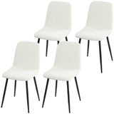 Chaises de salle à manger rembourrées ensemble de 4
