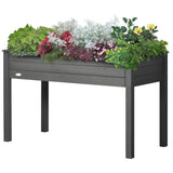 Bac de jardinage surélevé 122 x 56 x 76 cm — Bois