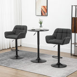 Ensemble 2 tabourets de bar pivotants ajustables