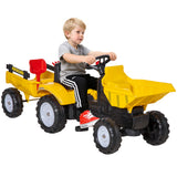 Camion à pédales avec remorque amovible pour enfants