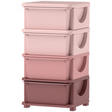 Organiseur de jouets 4 étages avec 4 tiroirs