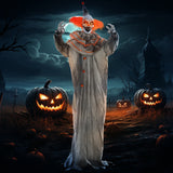 Clown animatronique Halloween grandeur nature 183 cm