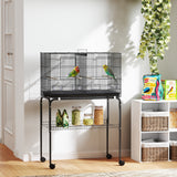 Grande cage à oiseaux pour perruches avec séparateur