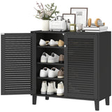 Armoire à chaussures 4 niveaux avec 2 portes