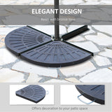 Contrepoids de parasol en résine style antique — Bronze
