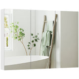 Armoire de salle de bain trois miroirs avec rangement