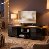 Meuble TV avec DEL RGB et prises intégrées