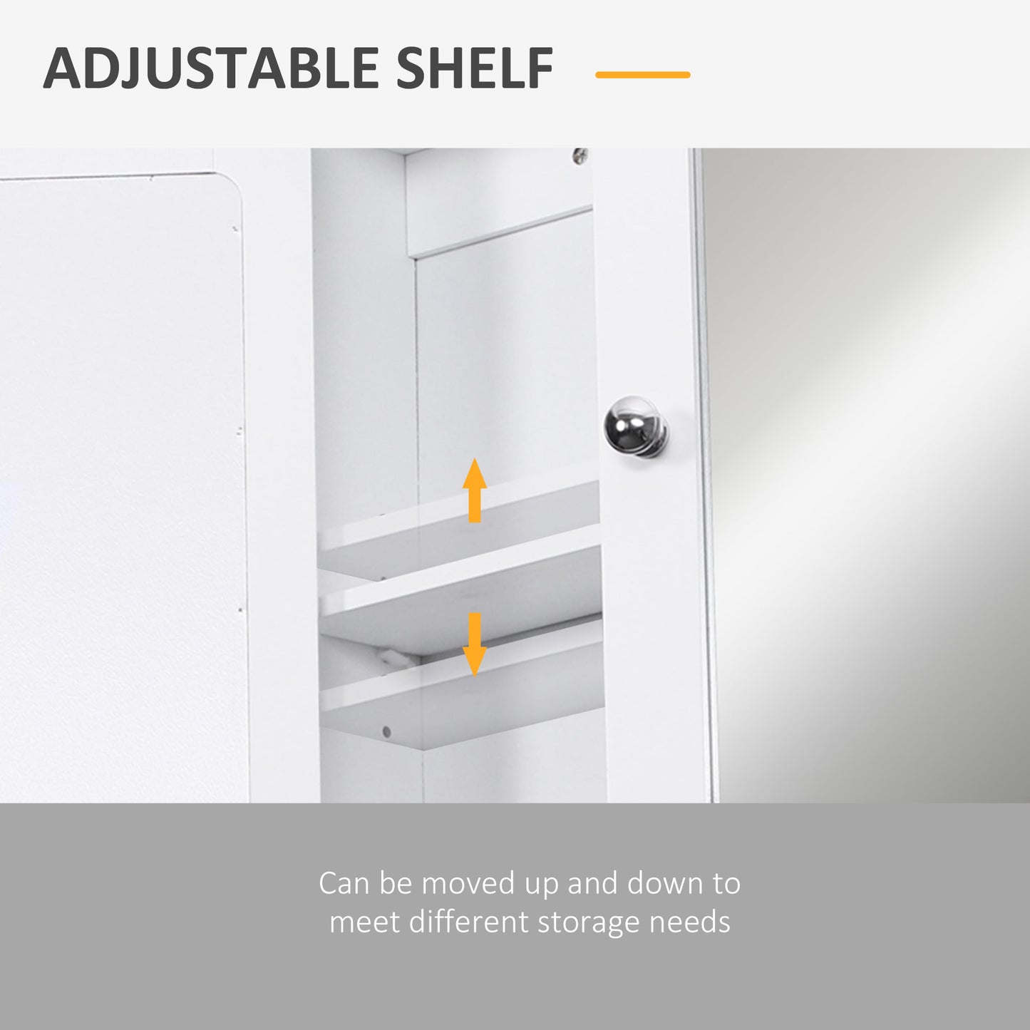 Armoire miroir murale salle bain portes doubles