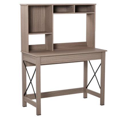Bureau d'ordinateur avec huche de rangement