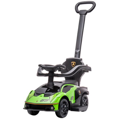Voiture porteur enfant 3 en 1 avec klaxon et barrières