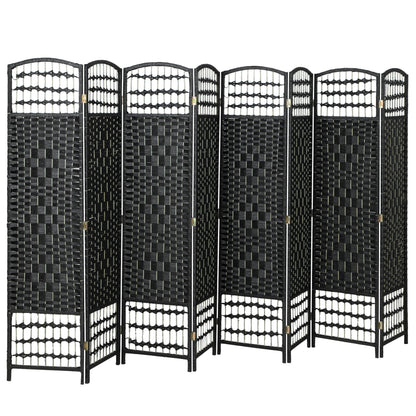 Paravent pliant 6 panneaux fibres tressées