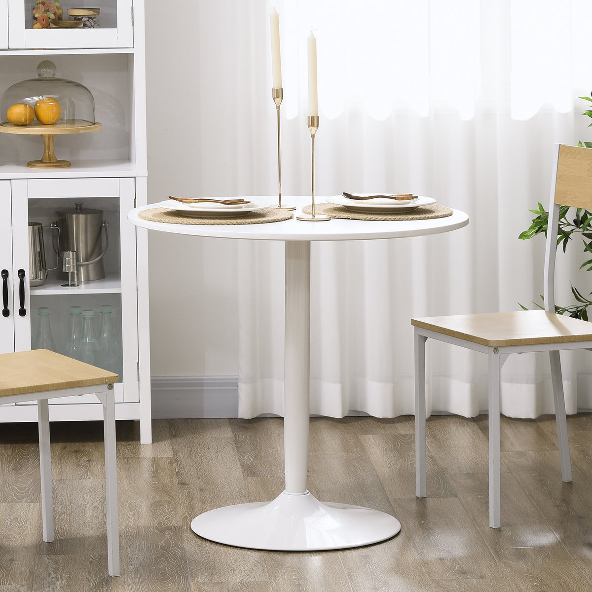 Table de cuisine ronde pour 2 personnes