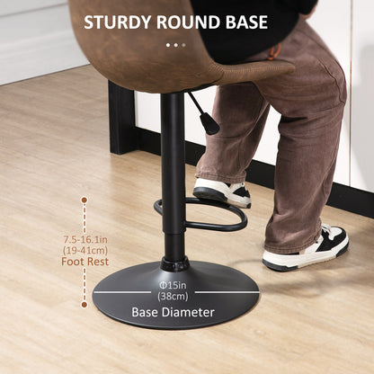 Tabourets de bar ajustables pivotants ensemble de 2