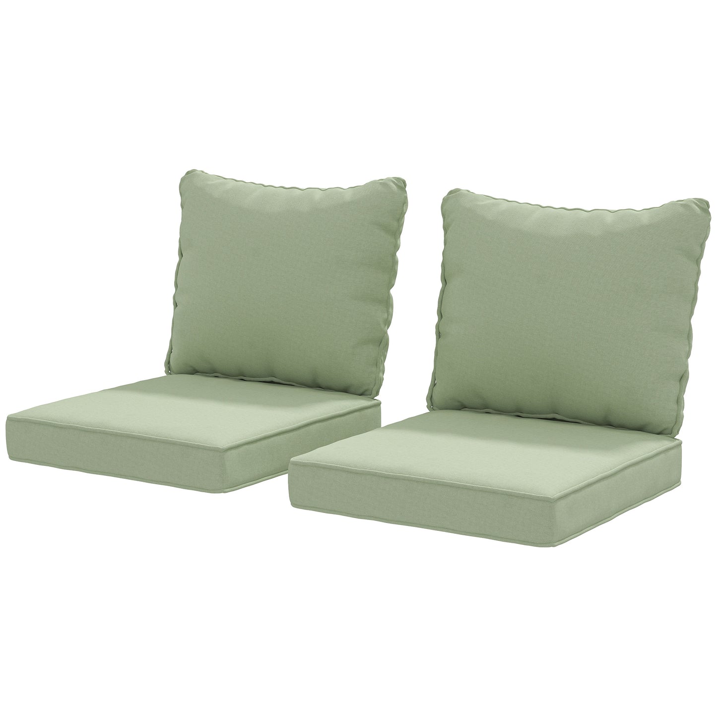 Coussins chaise patio 4 pièces avec dossier
