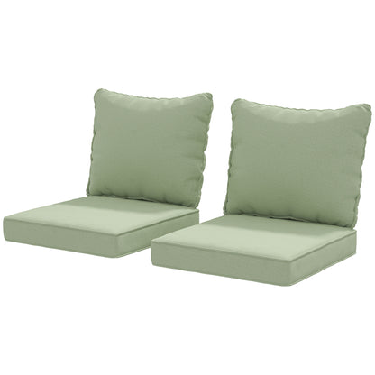 Coussins chaise patio 4 pièces avec dossier