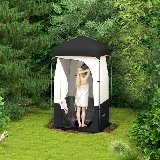 Tente de douche camping avec sac solaire portable