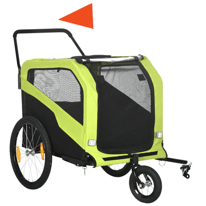 Remorque vélo chien 2-en-1 grands chiens 30 kg