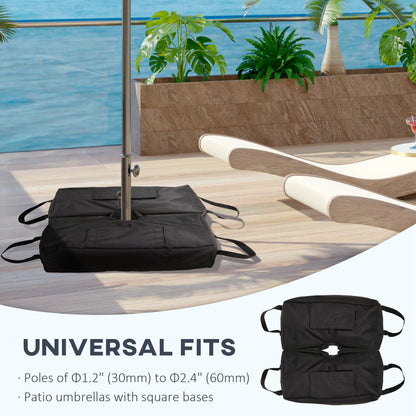 Sacs lestés pour parasol de patio, lot de 2