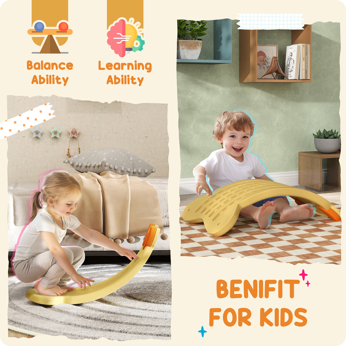 Planche d'équilibre pour enfants