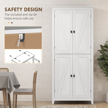 Armoire-garde-manger haute style grange 4 portes