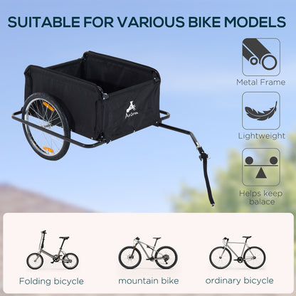 Remorque vélo cargo pliable avec housse amovible