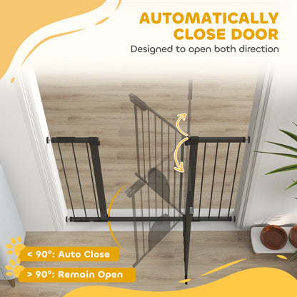 Barrière pour animaux extra large 76-131 cm avec porte