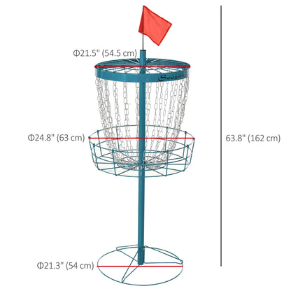 Panier de disc golf portable 24 chaînes avec sac