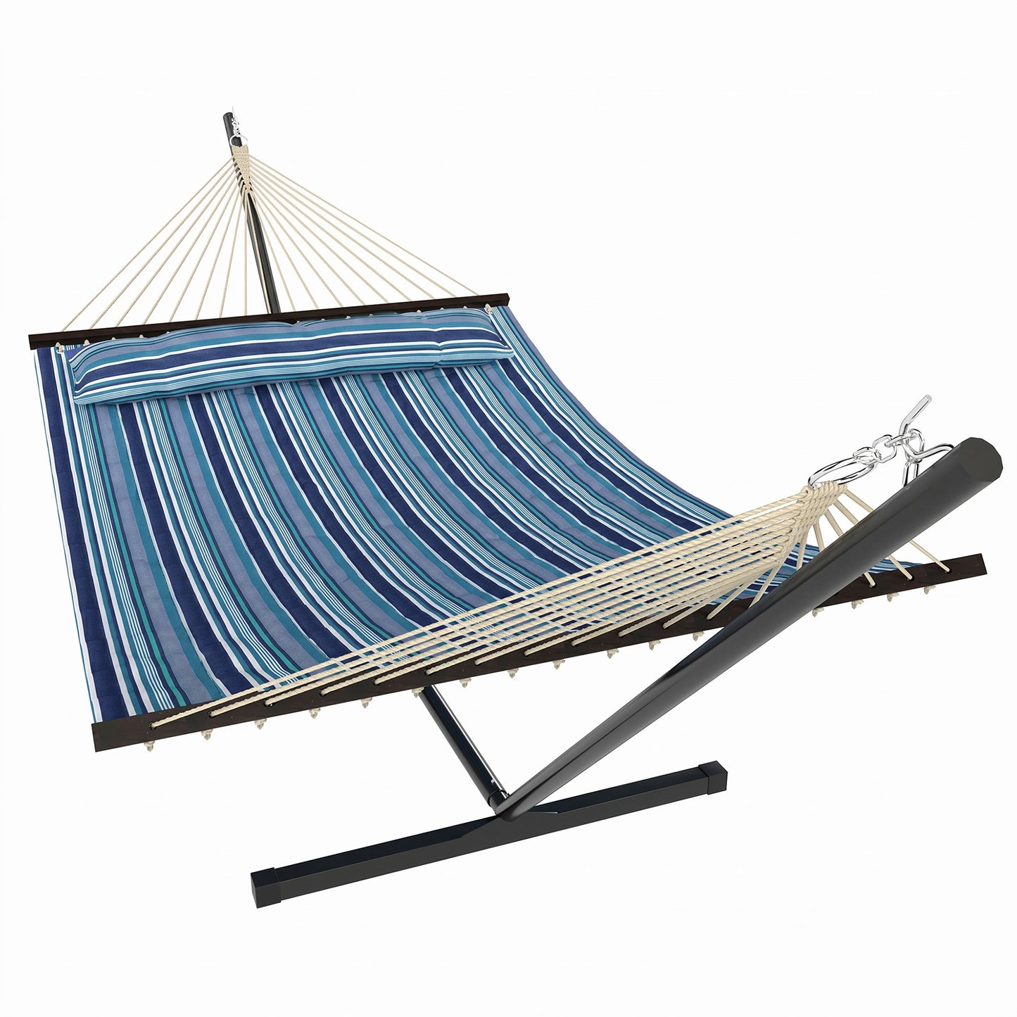 Hamac avec support en acier pour patio et camping