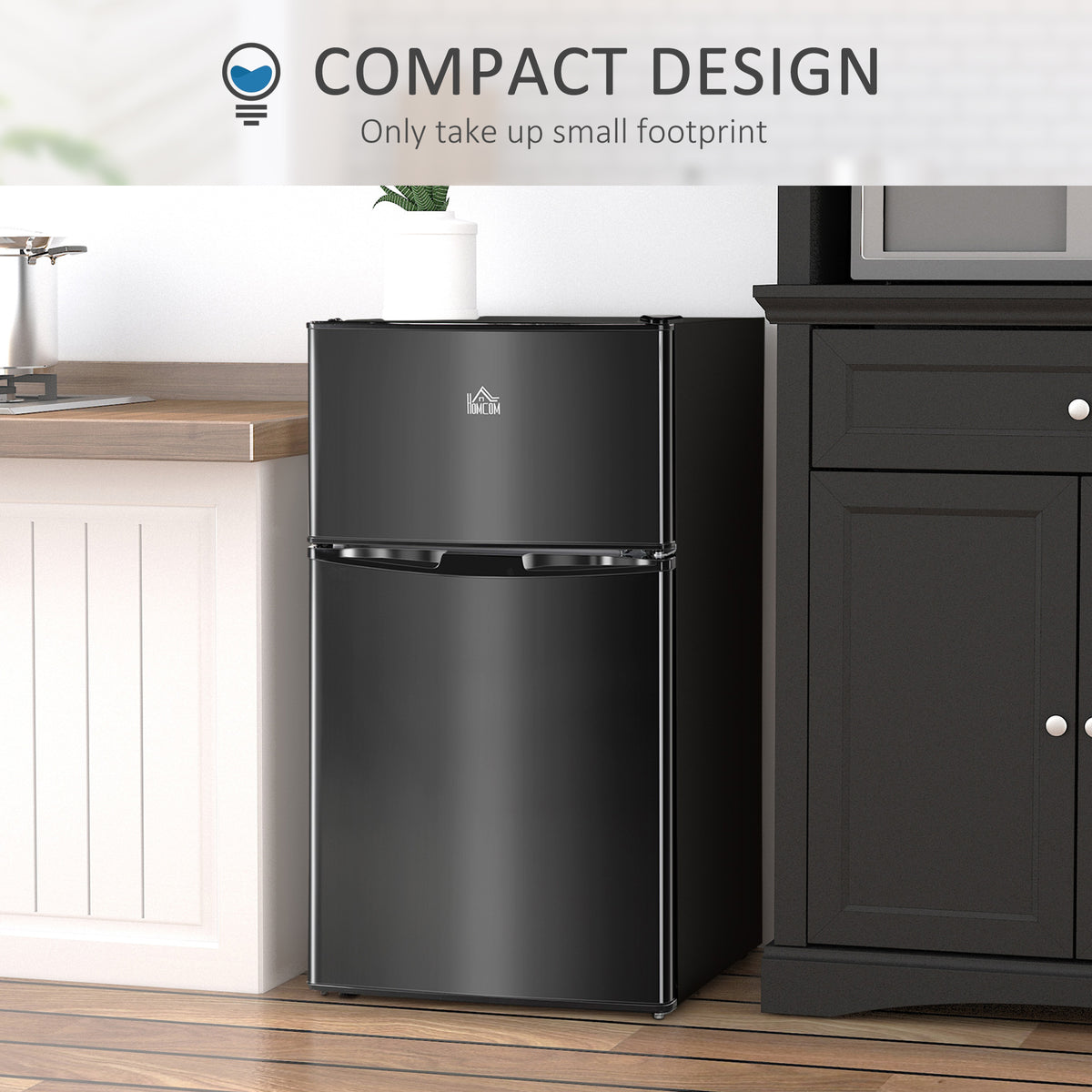 Mini réfrigérateur avec congélateur 91 L double zone