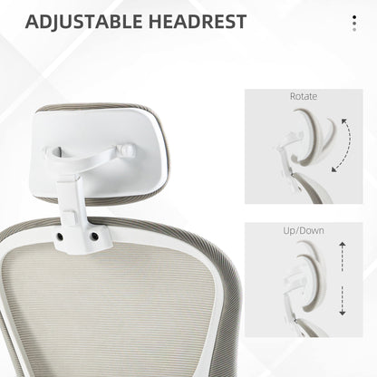 Chaise de bureau ergonomique avec support lombaire 4D