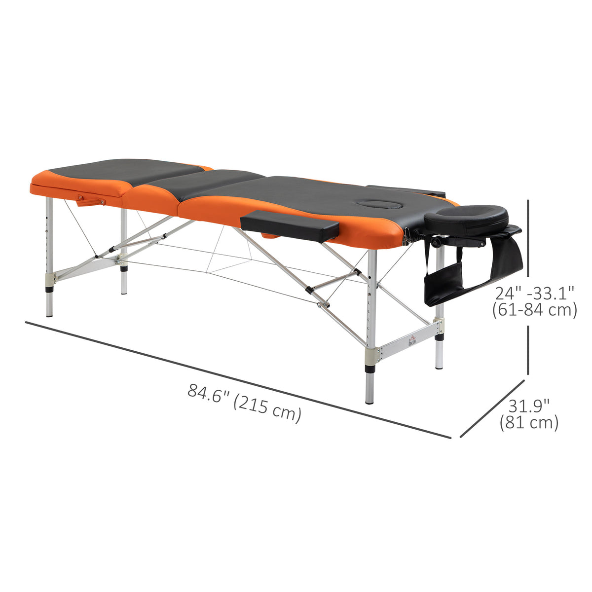 Table de massage professionnelle pliable en aluminium