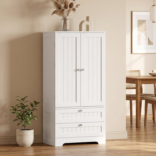 Armoire de cuisine garde-manger de style champêtre