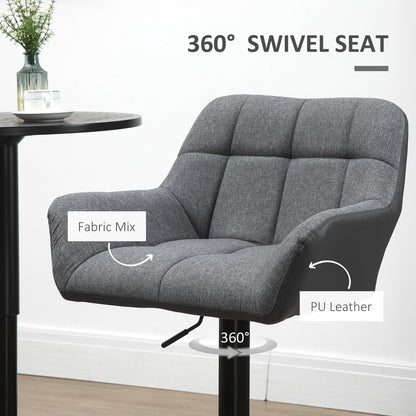 Tabourets de bar pivotants réglables avec appuie-bras et repose-pieds