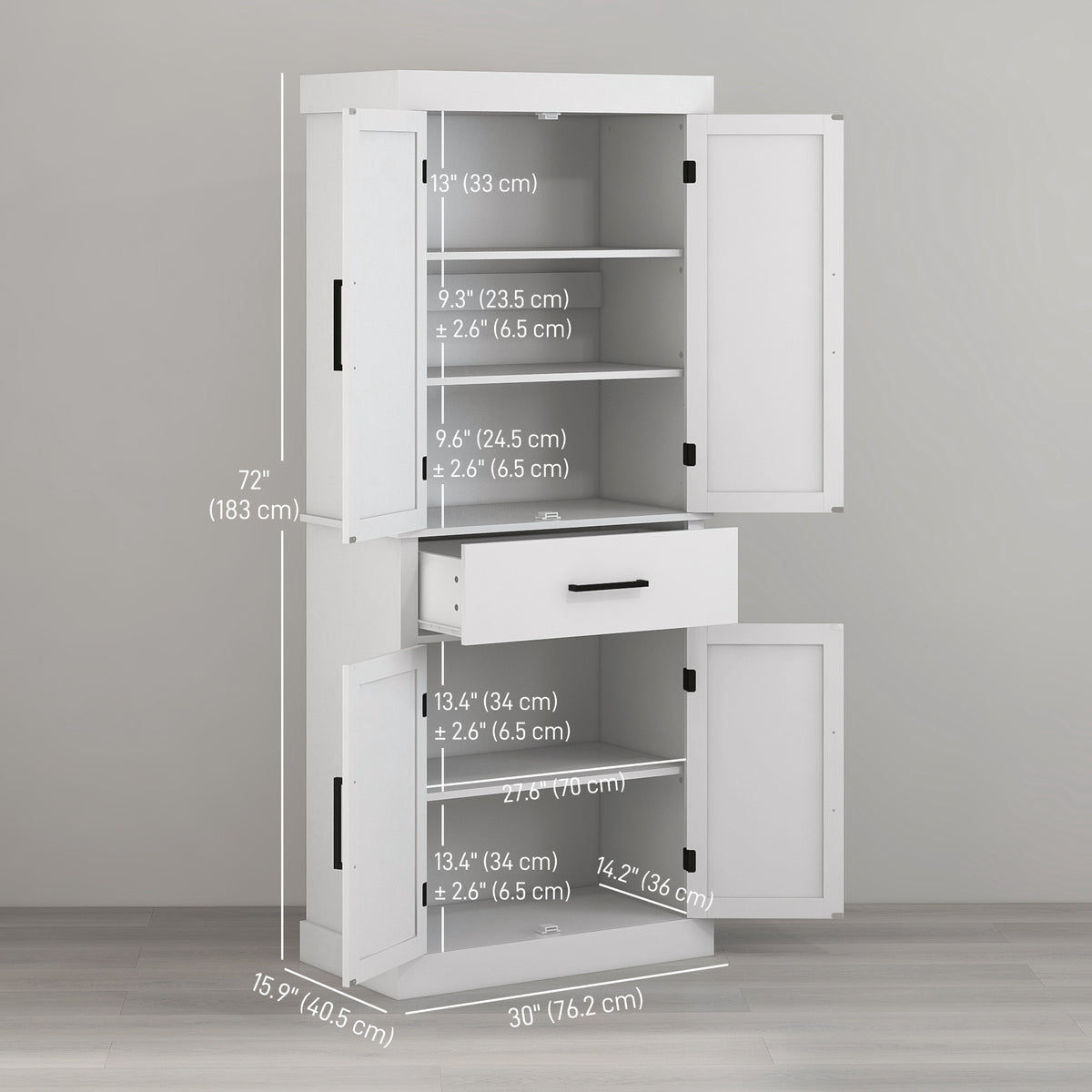 Armoire de cuisine style fermette