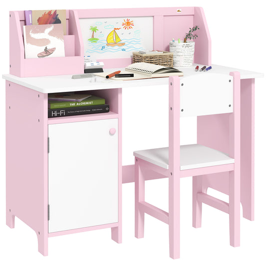 Ensemble bureau et chaise pour enfants avec tableau — Lot de 2