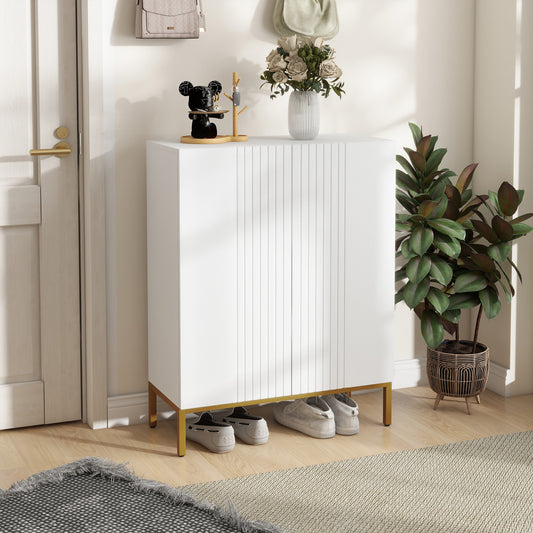 Meuble à chaussures de rangement avec étagères réglables