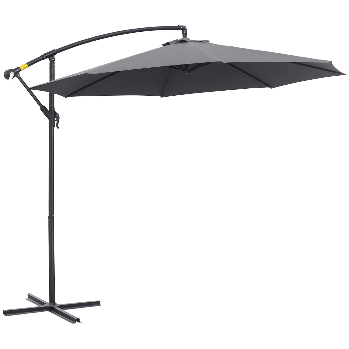 Parasol déporté patio 10 pieds cantilever avec base croisée