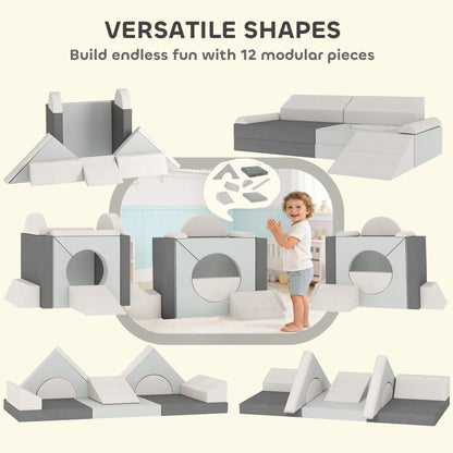 Canapé modulaire de jeu pour enfants — Lot de 12