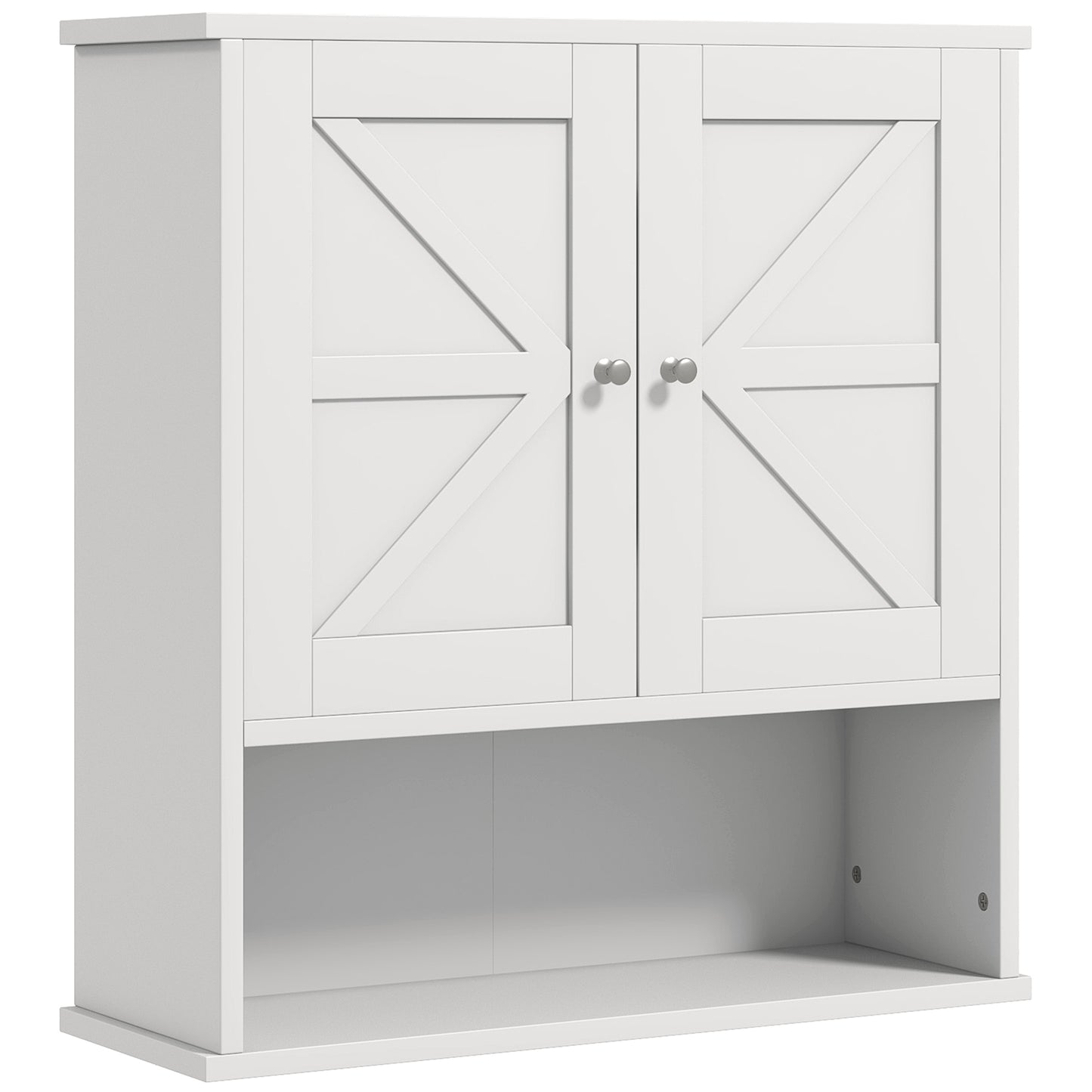 Armoire murale salle de bain avec portes de grange