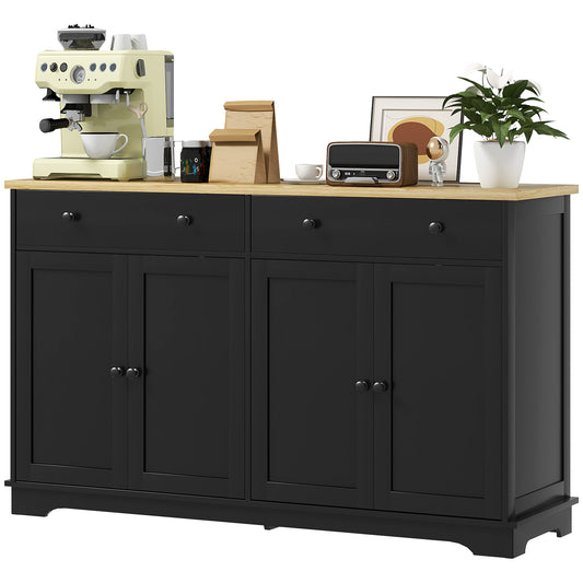 Buffet bahut moderne avec tiroirs et étagères ajustables