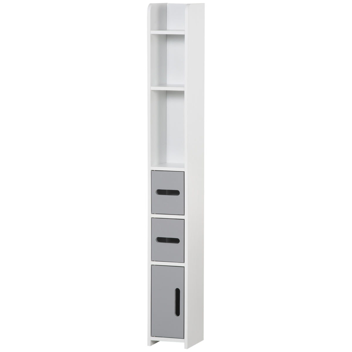 Armoire de salle de bains sur pied étroite