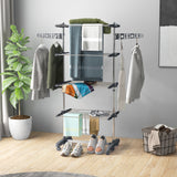 Séchoir à linge pliant en acier inoxydable