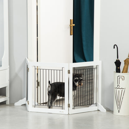 Barrière pour animaux autoportante pliante à 3 panneaux