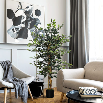 Ficus artificiel décoratif en pot