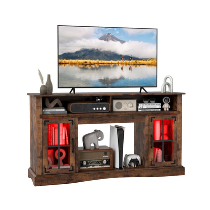 Meuble TV avec éclairage DEL et télécommande