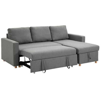 Canapé-lit 83 po convertible chaise réversible rangement