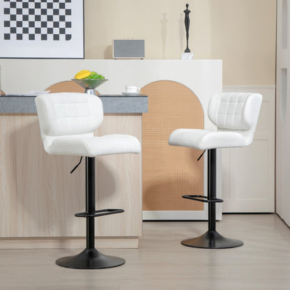 Tabourets de bar pivotants ajustables ensemble de 2