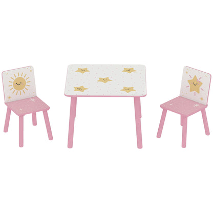 Ensemble table et chaises pour enfants — Lot de 3